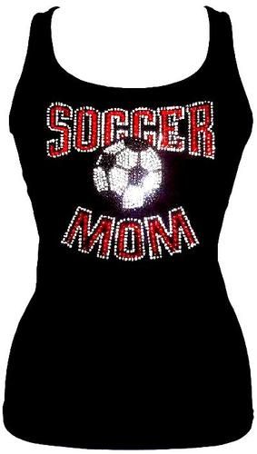 Rhinestone Soccer Mom Tank Top. Need  this for Jr.s soccer season this year
