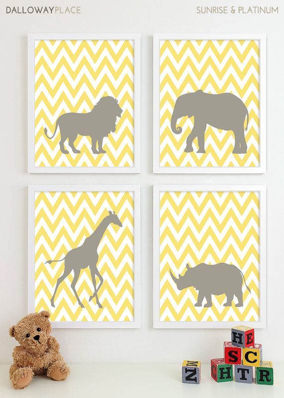 Safari Nursery Art, Zoo Nursery Print Animal Nursery Wall Art, Jungle Baby Nurse