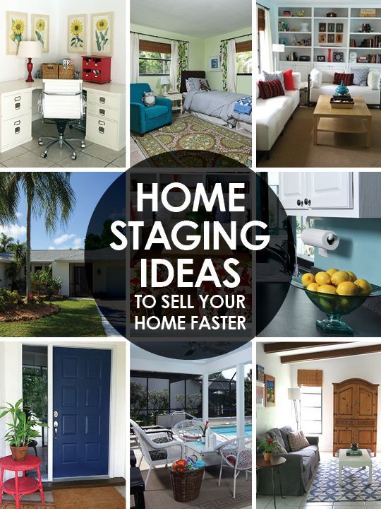 Sell your house faster with these home staging ideas. Before and after pictures.