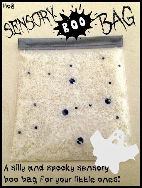 Sensory Boo Bag – A silly and spooky sensory bag for your little ones using wate