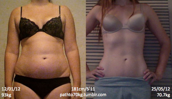 Shes tall but started at 205. Her progress is impressive. Fitspo – she does 30 D