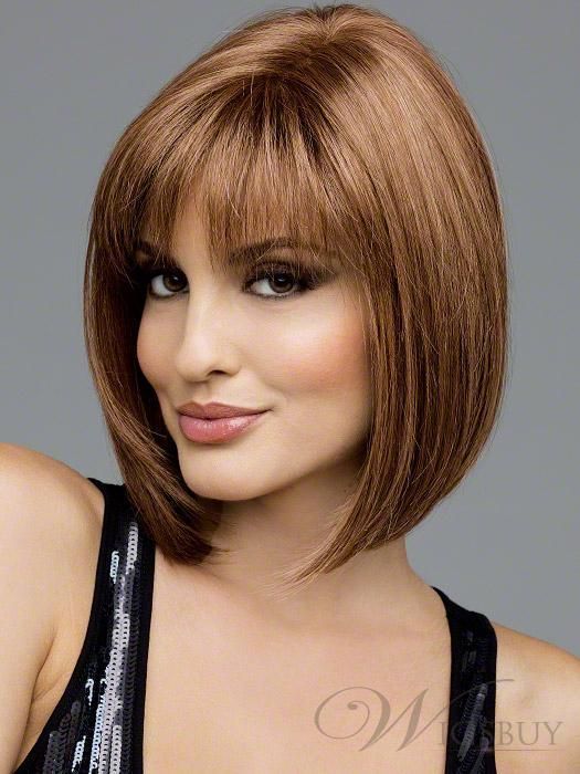 Shoulder Length Bob With Bangs | The Sporty Straight Shoulder Length Bob Light A