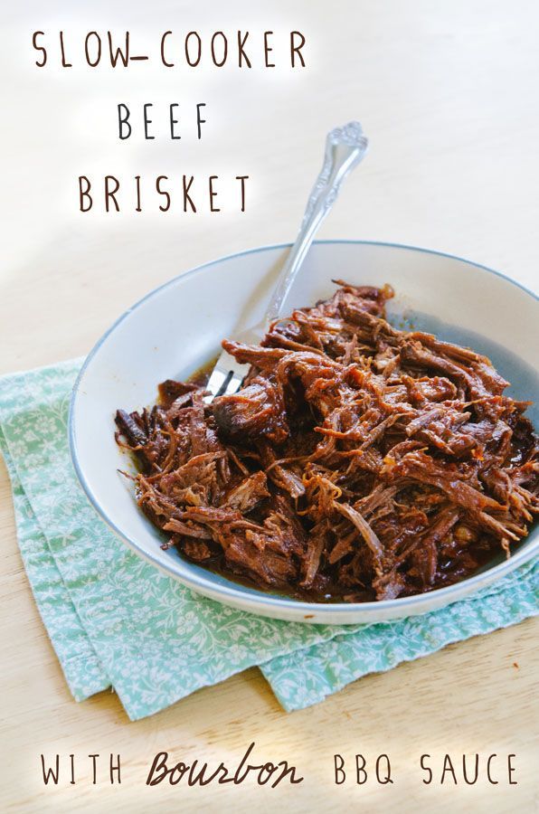 Slow-Cooker Beef Brisket With Bourbon BBQ Sauce {Gluten-Free and Paleo}
