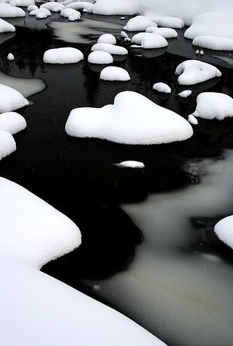 Snow on the River by Johnivara