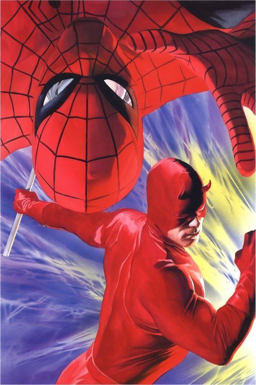 Spider-Man and Daredevil by Alex Ross.