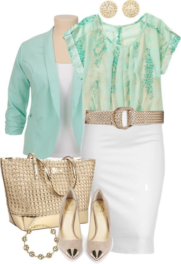 “Spring Office Wear – Plus Size” by alexawebb on Polyvore  ~~this shirt is only