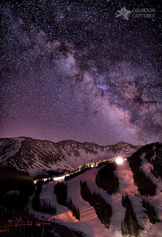 Starlight Mountain Ski Hill, Arapahoe Basin, west of Denver, Colorado.