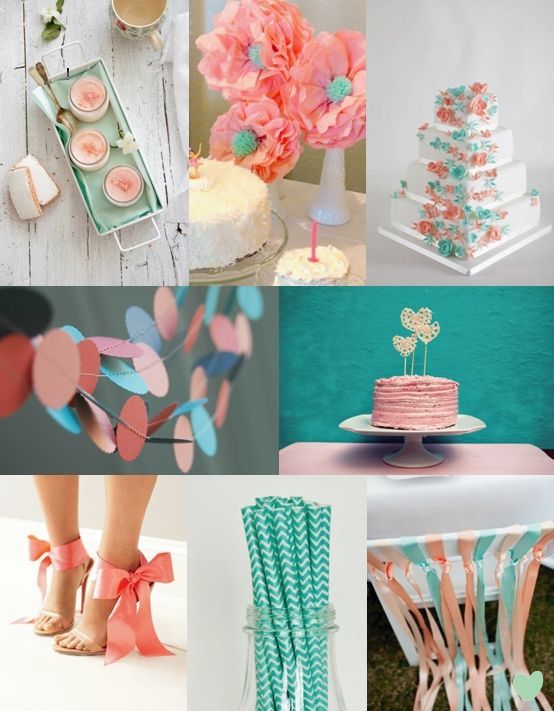 Teal and Coral Wedding Styling – Moody Monday