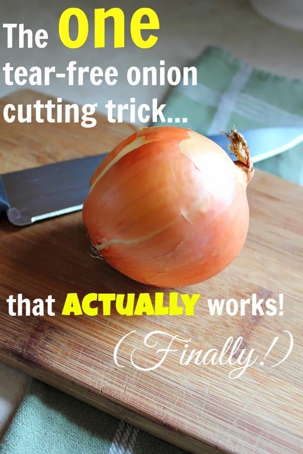 Thank goodness! Something that actually works! I need this every time I cut onio