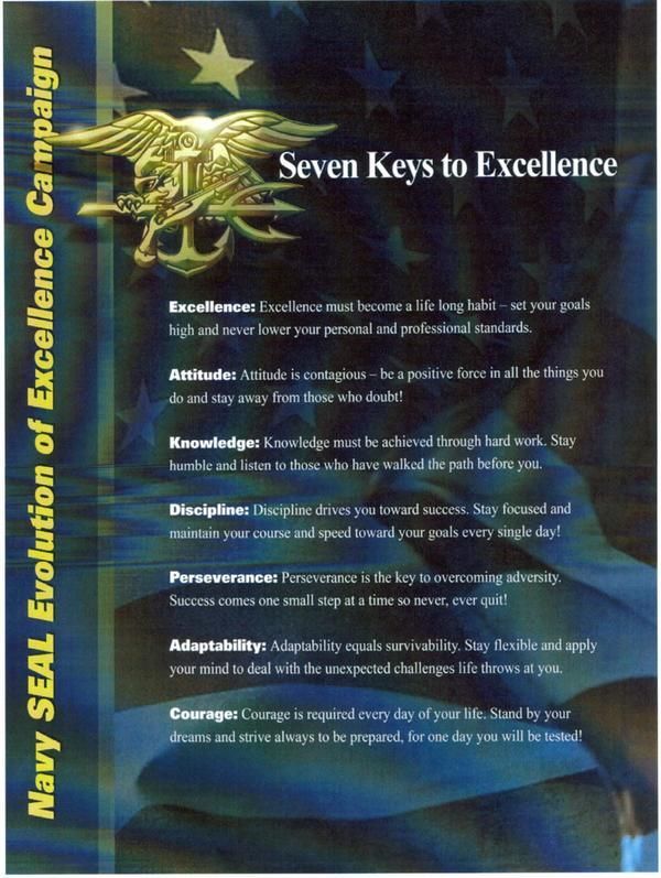 The 7 Keys to Excellence from the Navy SEALS