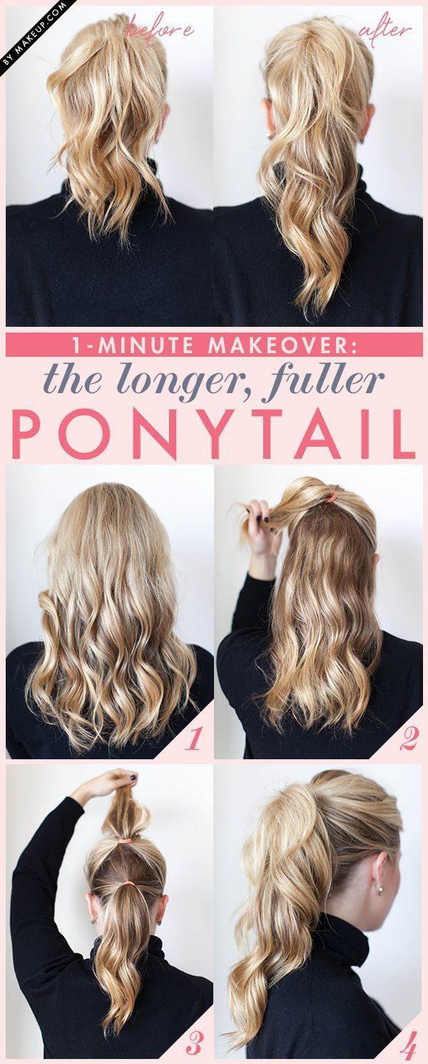 the trick to making your ponytail longer and thicker