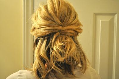 This is one of my favorite ways to style my hair, especially when its styled cur