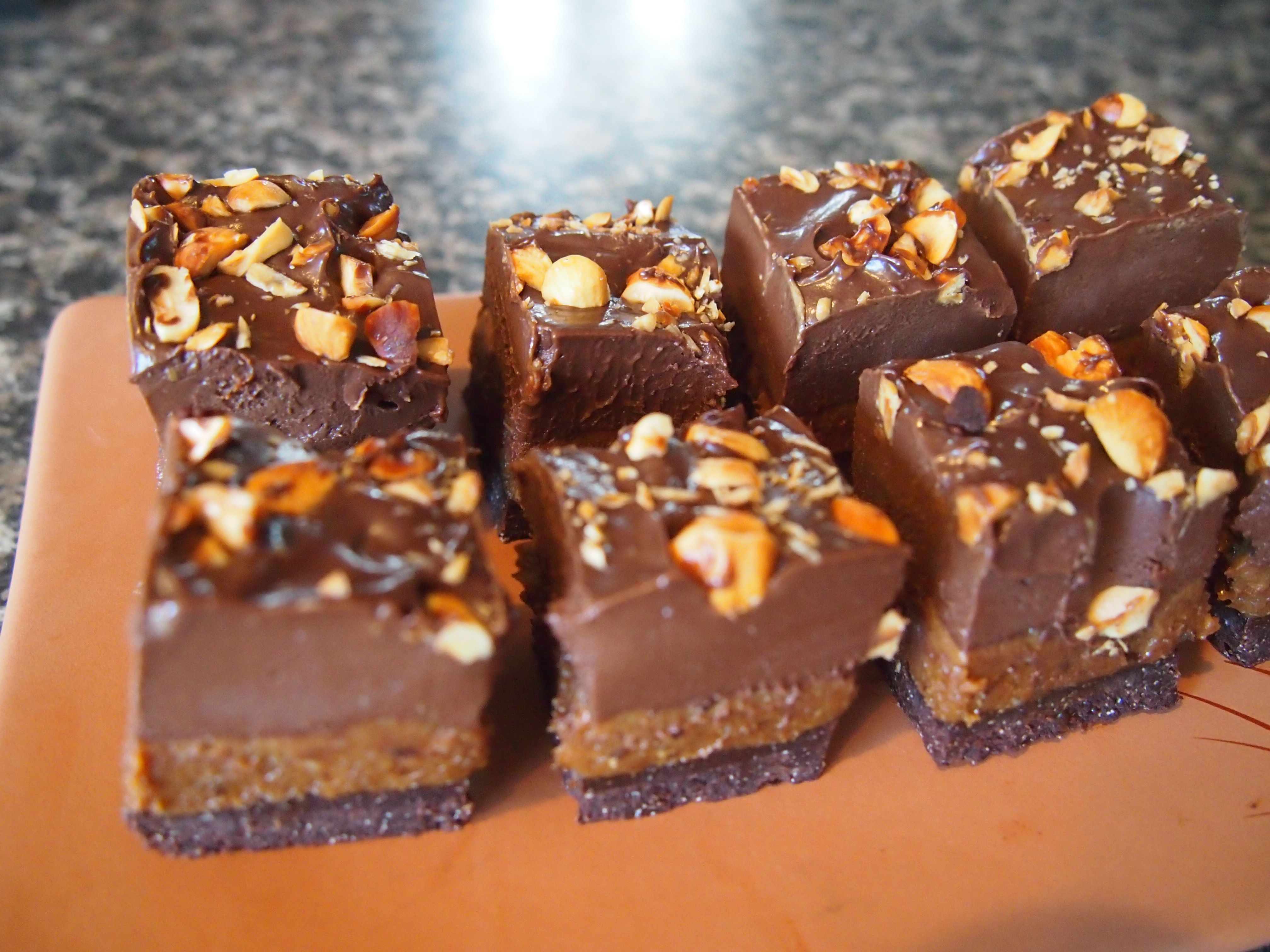 Triple Layer Chocolate Caramel Slice (Gluten, Dairy & Refined Sugar Free and Pal