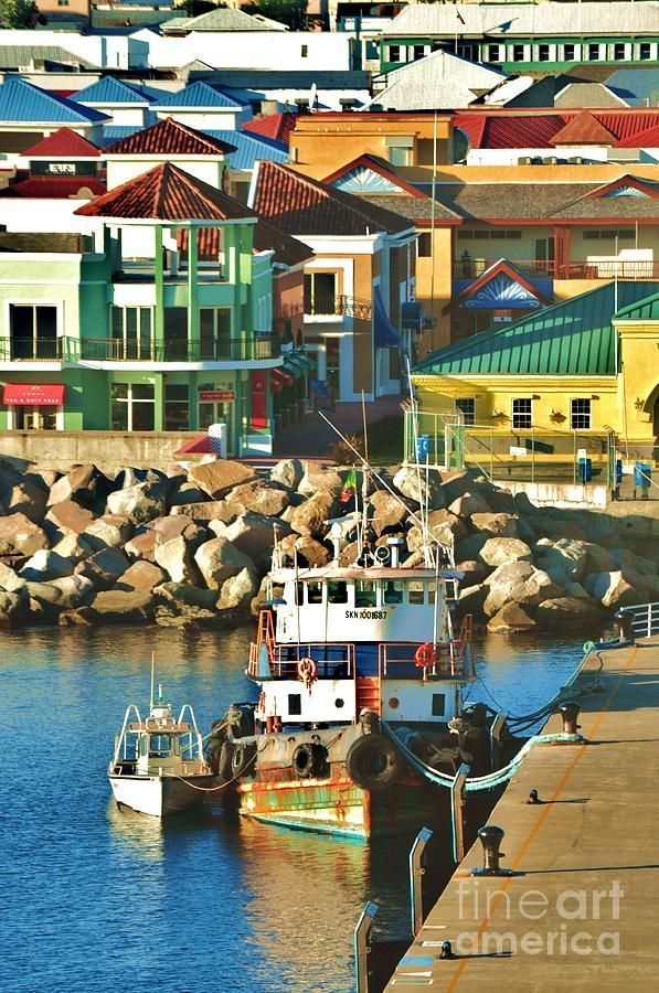 Tugboat in St Kitts Harbor    I need to visit this place ASAP