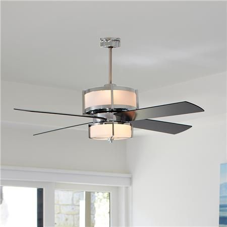 Upscale Modern Ceiling Fan – 2 Finishes – Shades of Light
