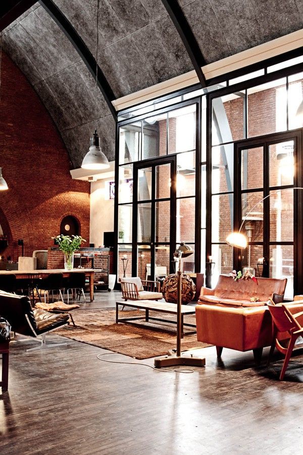 Vaulted ceiling, floor to ceiling windows and a huge space to play with, a loft