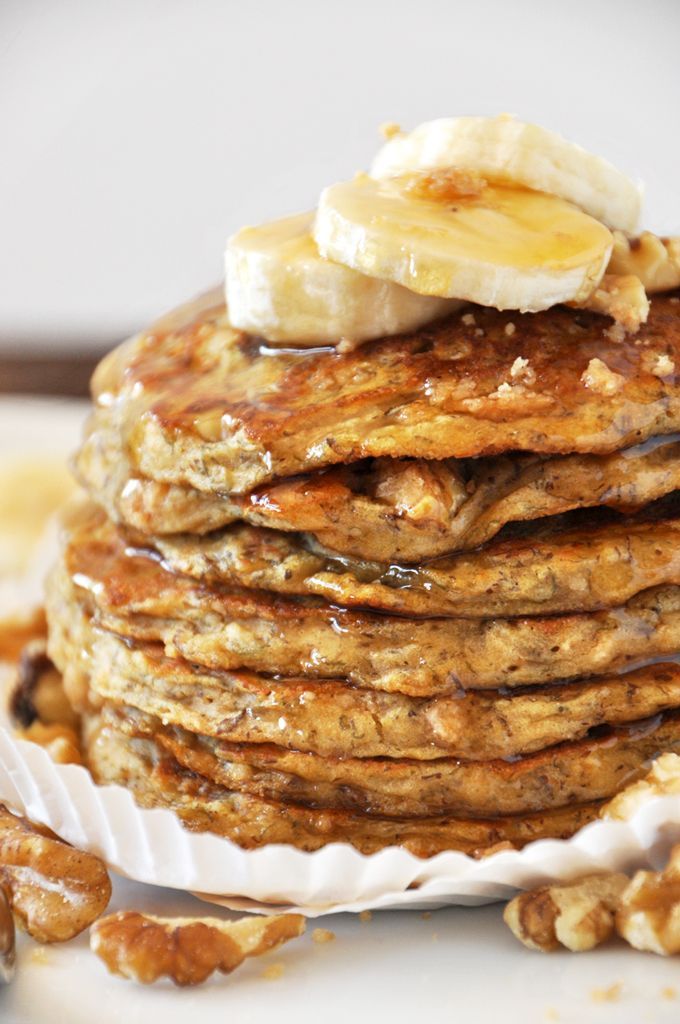 Vegan Banana Nut Muffin Pancakes – 8 steps but looks like itll be worth it. Flax