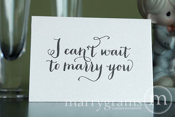 Wedding Card to Your Bride or Groom – I Cant Wait to Marry You – Wedding Day Car