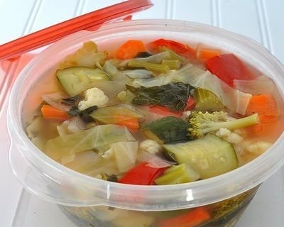 Weight Watchers zero point veggie soup.  I need to start making this again!