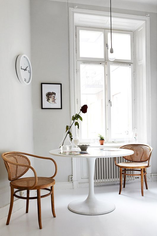 white + bentwood chairs