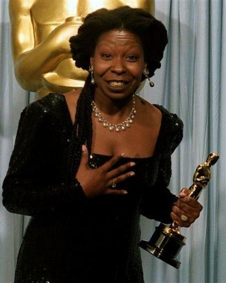 Whoopi Goldberg:  First black actress to receive two acting nominations overall;