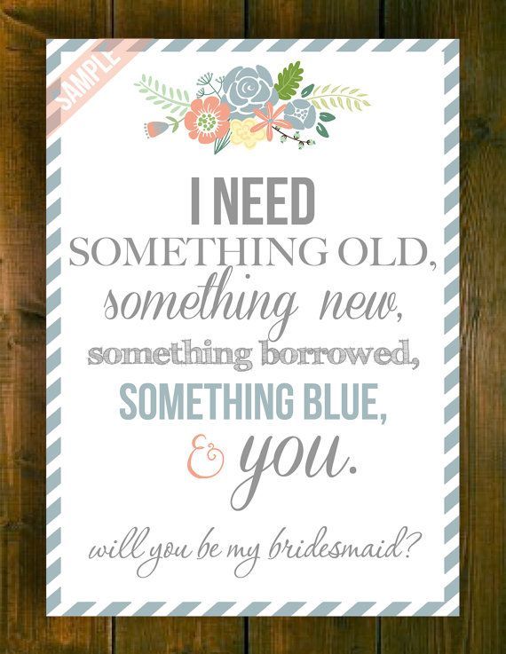 Will You Be My Bridesmaid/Maid of by PrintablesMothership on Etsy, $5.00