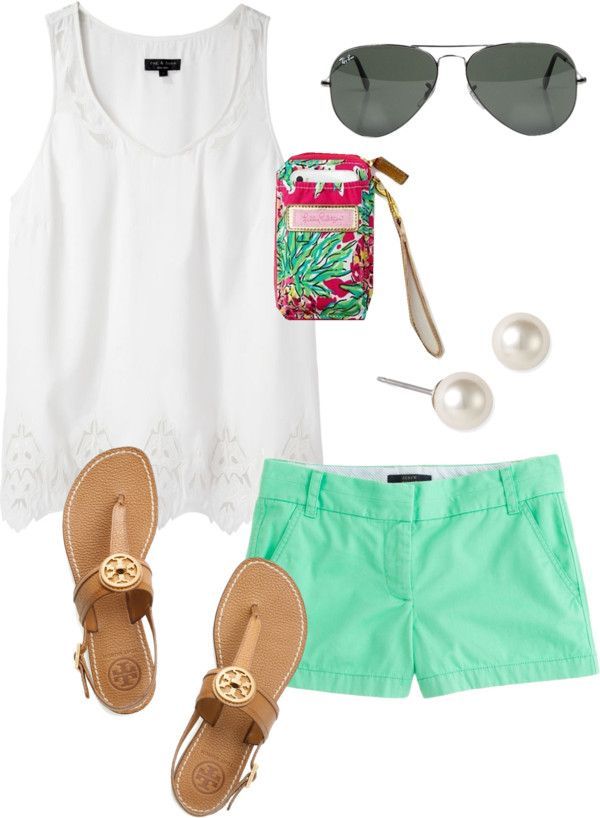 “Young  liked on Polyvore Pretty much what I plan on wearing all summer
