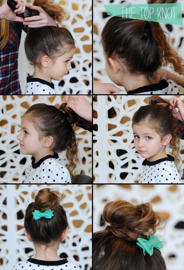 5 hair dos for little girls; I wish Jaes hair was straight enough to do this….