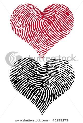 Awesome idea for a tattoo- fingerprint hearts!