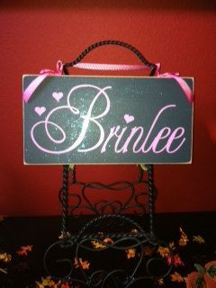 Baby Name Signs. $20.00, via Etsy.