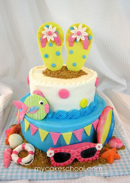 Beachy Cake  — I would have loved this as a kid.  Come to think of it, Id still