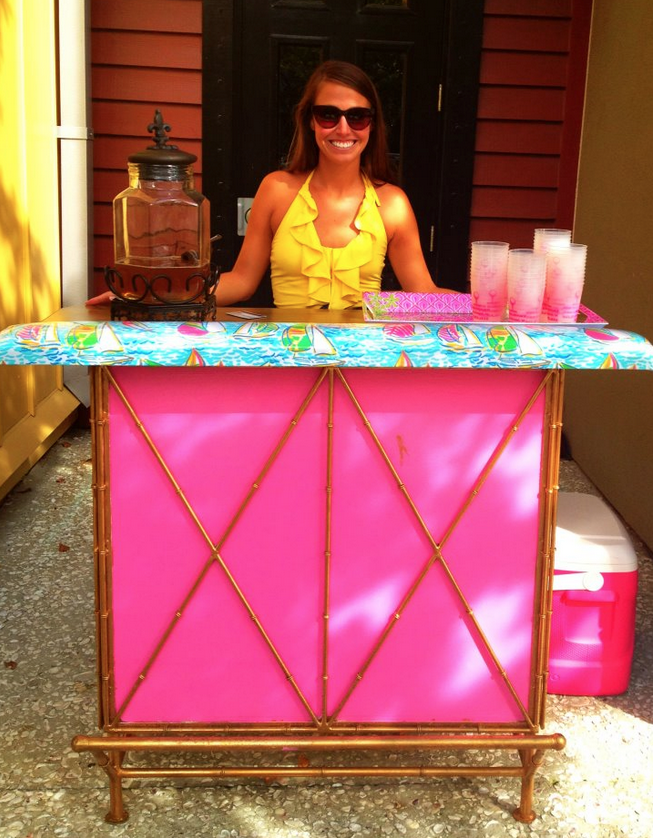 BID DAY lilly juice stand