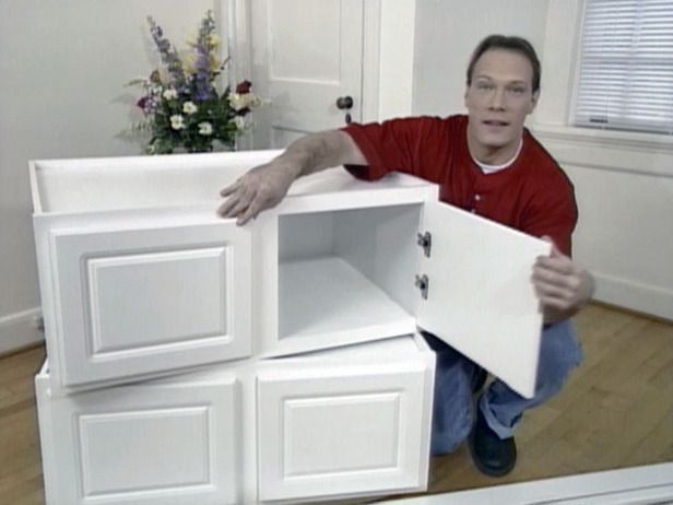 Build a window seat from wall cabinets. What a great way to create extra storage