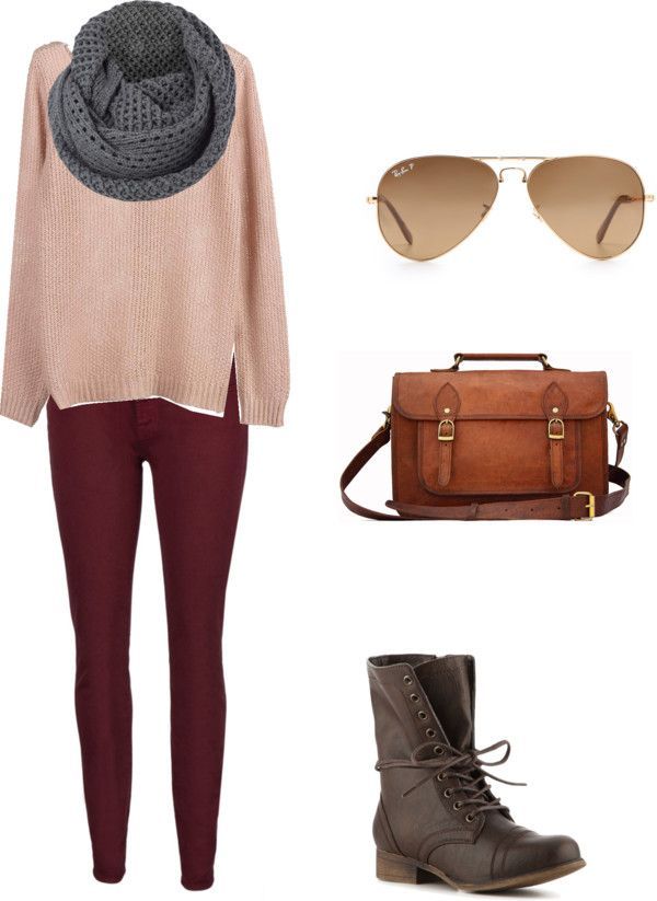“burgundy pants and combat boots” by layylaydoll on Polyvore