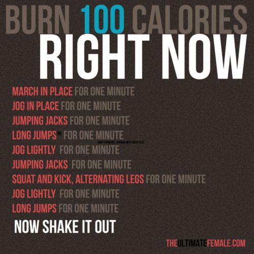 burn 100 calories right now
