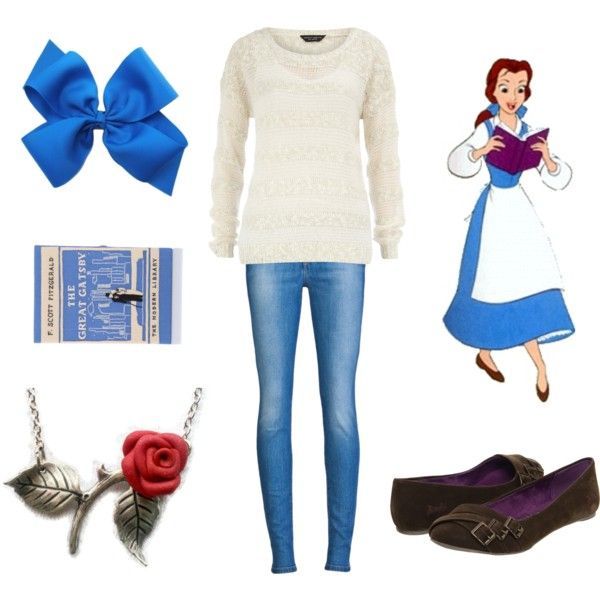 Casual Princesses – Belle disney princess inspired fashion beauty and the beast
