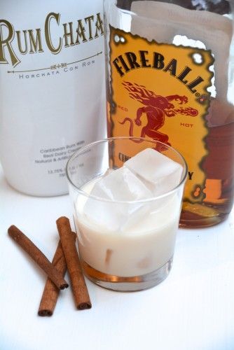 Cinnamon Toast Crunch – equal parts rum chata and fireball whiskey. Super delici