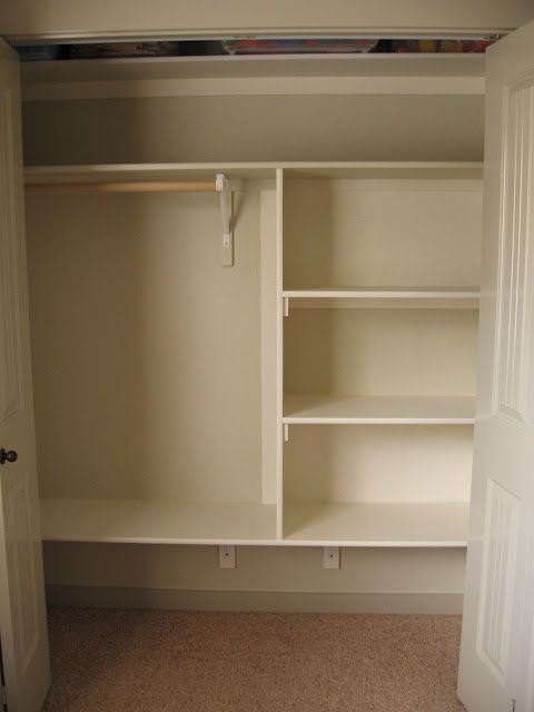 Closet Shelving DIY – I so need to do this to a few of my closets!
