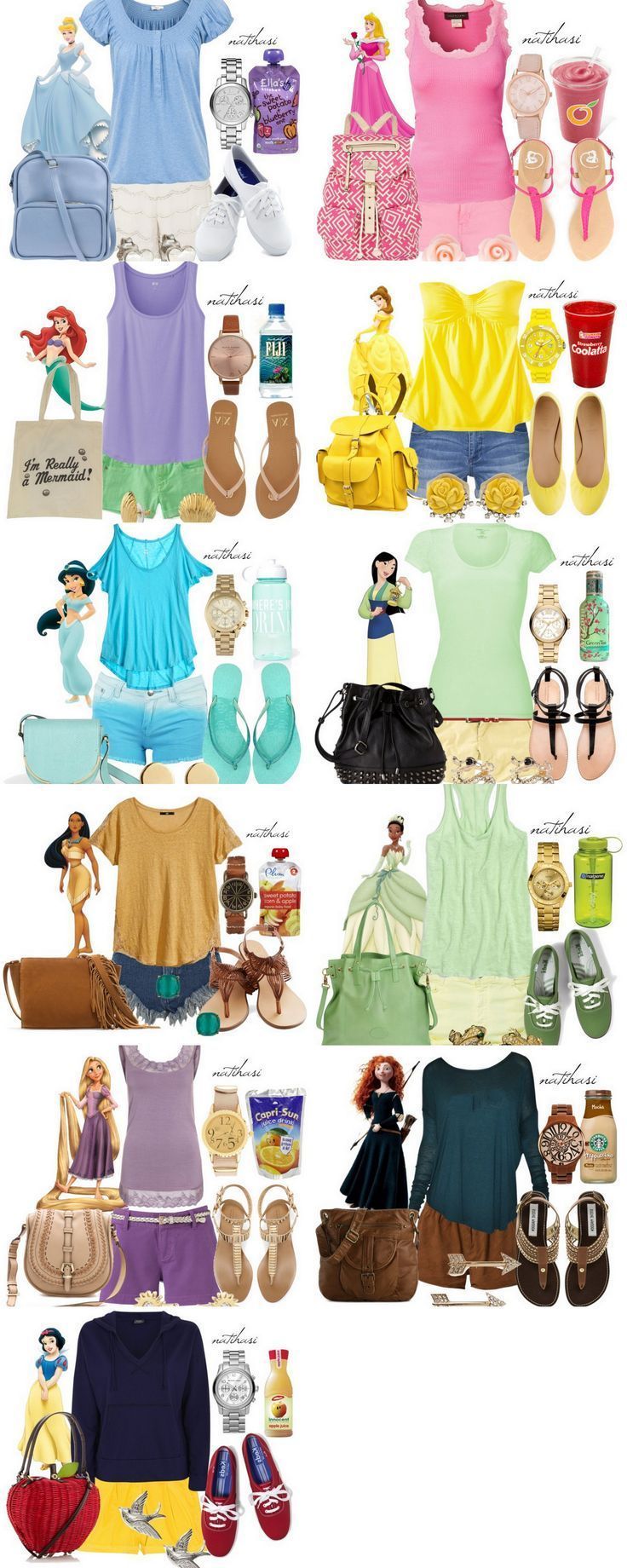 Disney Princess Theme Park Outfit Collection only would actaully where two but s