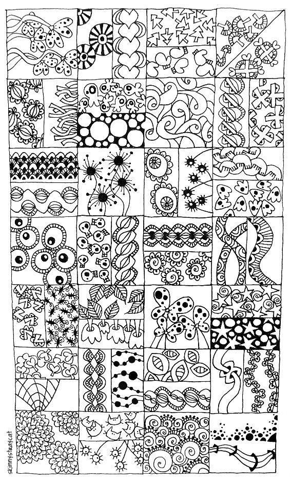 Doodle sampler.  What a great idea!!  I might have to put this with some brand n