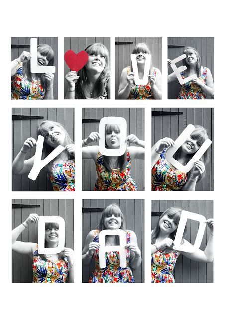 Fathers Day gift!!…take the pictures with the letters | ohh me gusta mucho est