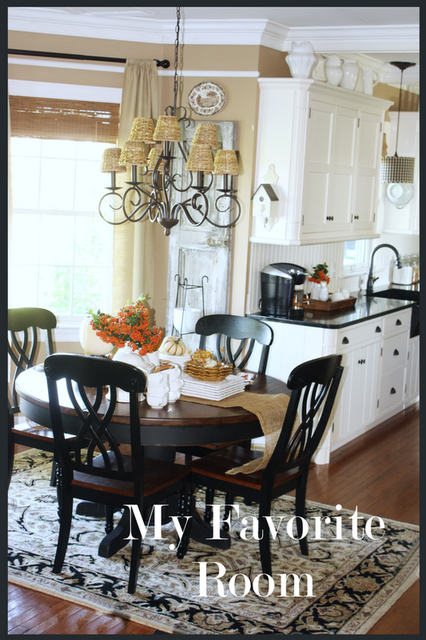 FEATURED AT SAVVY SOUTHERN STYLE….Kitchen/eating area combo small. Create casu