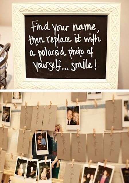 Find your name and replace with a Polaroid! Cute. obviously this one is for a we