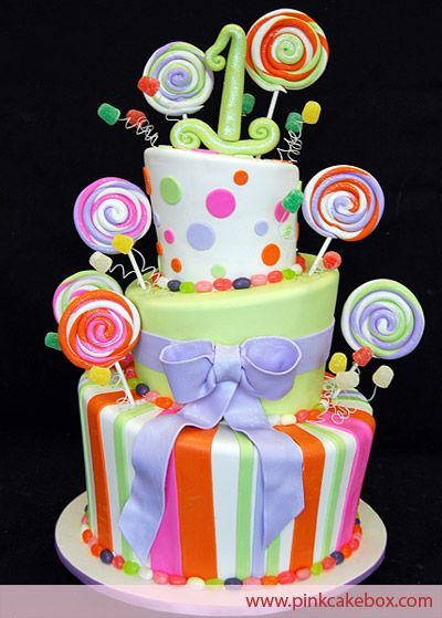 First Birthday Candy Cake