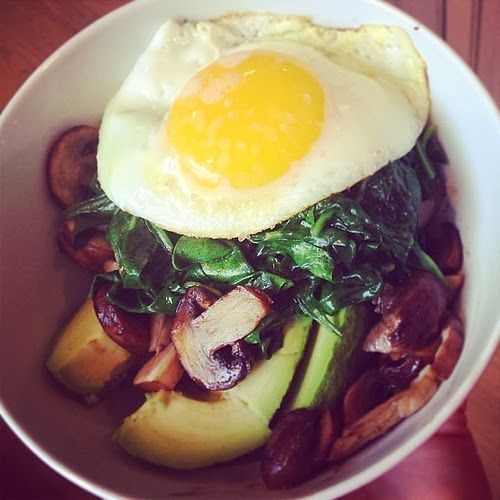 Five Fast & Fresh Paleo Lunch Recipes: Paleo Avocado Spinach Egg Bowl (Series)