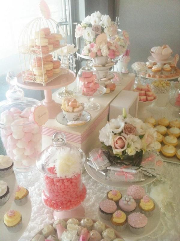 Flowers – Pretty Pink Vintage Wedding Girl Party Shower Idea