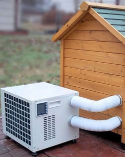 Free Ground Shipping offer. The Dog House Heater & Air Conditioner Combo Unit is