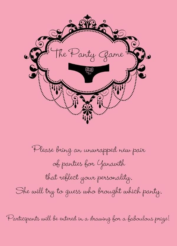 Great bridal shower game idea!  ….um maybe more like a bachlorette party!!! BU