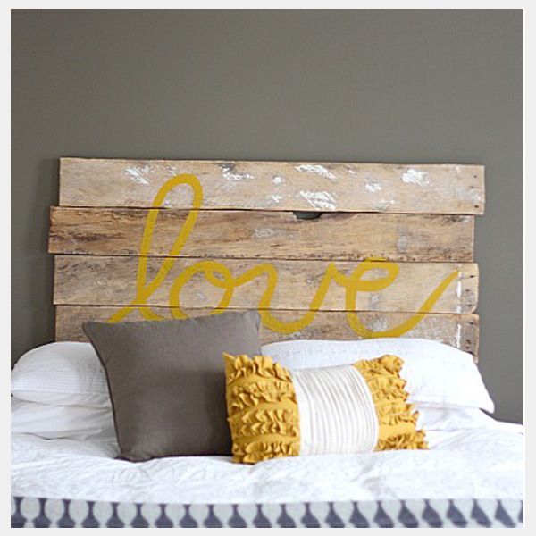 Grey and Yellow Bedroom–guess you can guess the color scheme i picked for our r