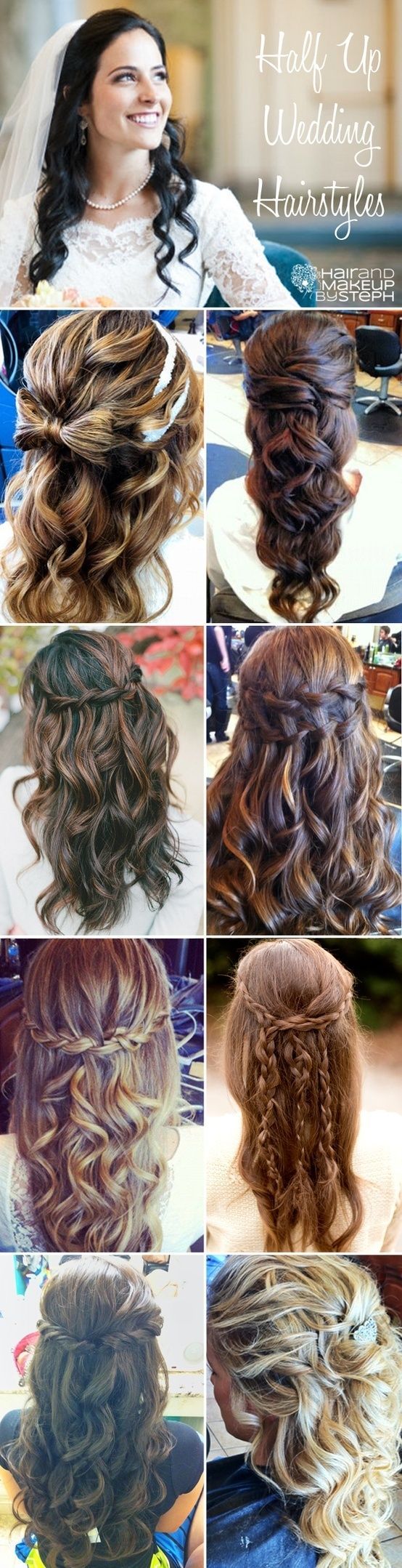 half-up/half-down hairstyles! I just want my hair to curl like that please someb